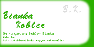 bianka kobler business card